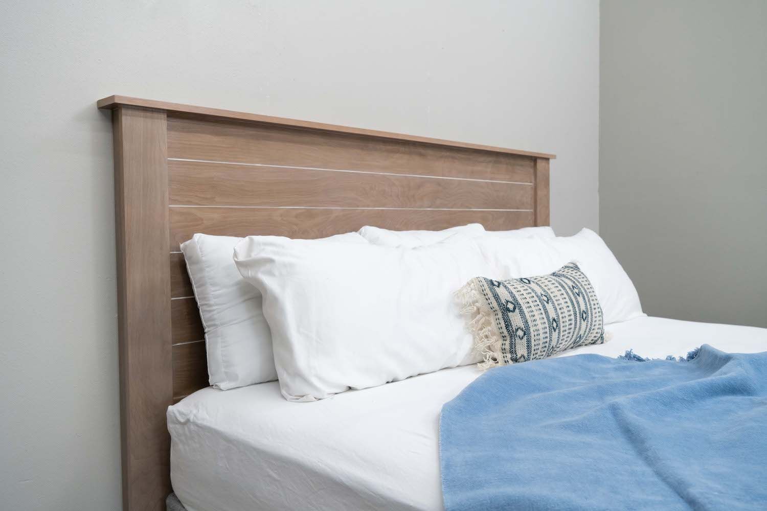 Cape Cod in Coastal Mist Headboard headboard of decorated wooden bed